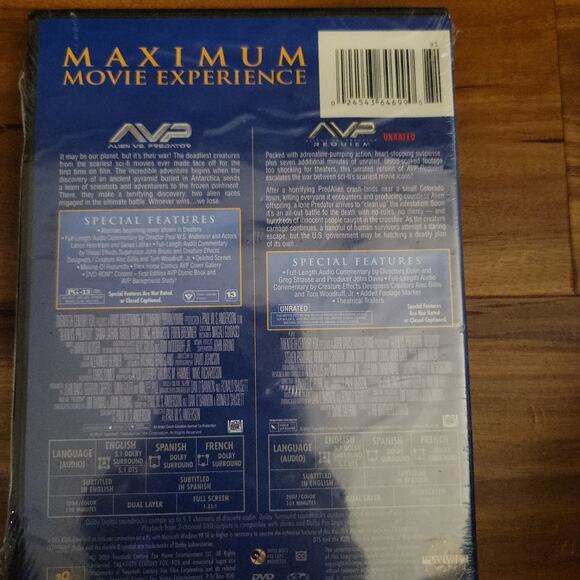 AVP DVD Double Feature Alien vs. Predator - Picture 2 of 3